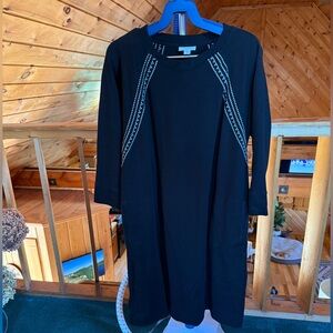 ⭐️J. Jill Fit Black Crewneck Dress sz XS